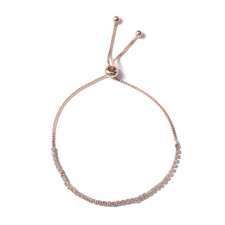 Wholesale Telescopic Rhinestone Claw Chain Adjustable Alloy Bracelet